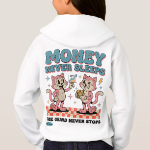 Entrepreneur Money Never Sleeps Cat Girl Boss Babe
