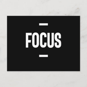 Entrepreneur Motivational Gift - Focus Postcard