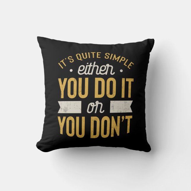 Entrepreneur Motivational Inspirational Saying Cushion (Front)