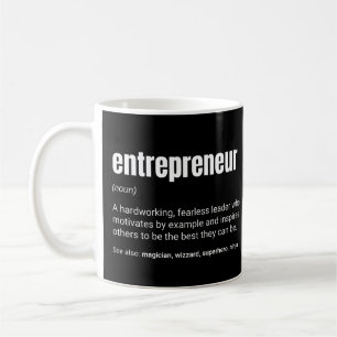 Entrepreneur Motivational Work Definition Coffee Mug
