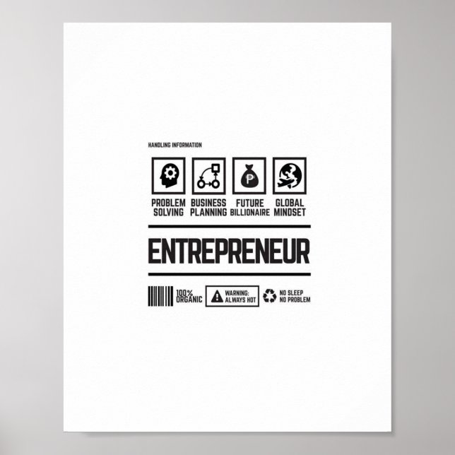 entrepreneur poster (Front)