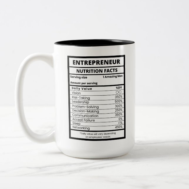 Entrepreneurs And Business Owners Work Two-Tone Coffee Mug (Left)