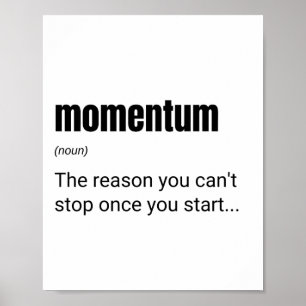 Entrepreneurs & Leaders Momentum Definition Poster