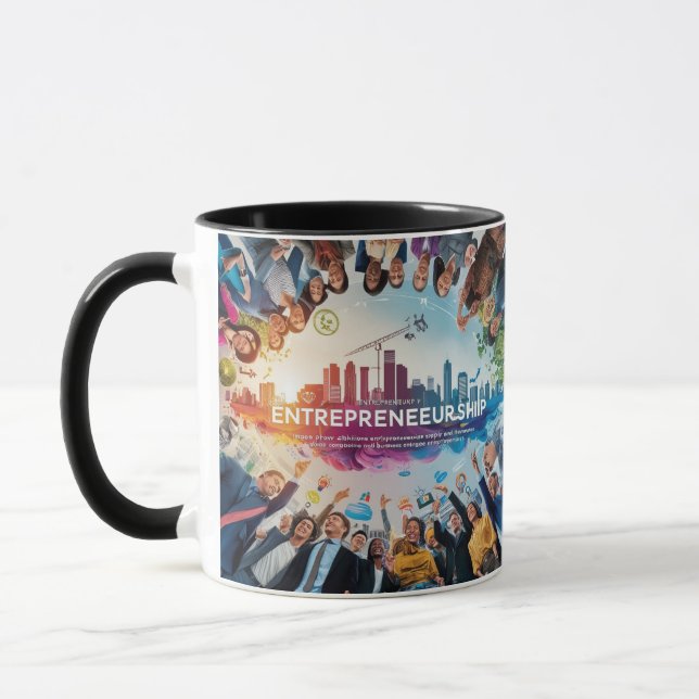 Entrepreneurship Digital print Mugs (Left)