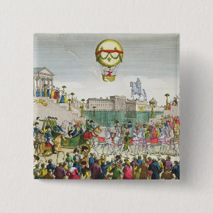 Entry into Paris of Louis XVIII 4th May 1814 15 Cm Square Badge