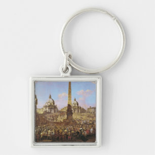 Entry into Rome of Jerzy Ossolinski Key Ring