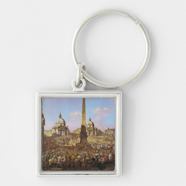 Entry into Rome of Jerzy Ossolinski Key Ring (Front)