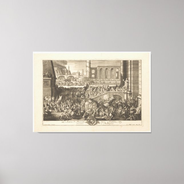 Entry of Alexander the Great into Babylon, Canvas Print (Front)