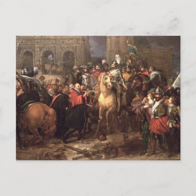 Entry of Henri IV into Paris, 22nd March 1594 Postcard (Front)
