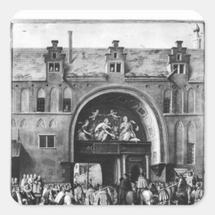 Entry of Hercule Francois of France Square Sticker