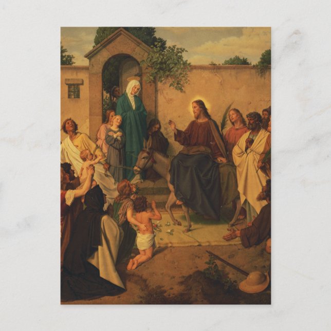 Entry of Jesus Christ into Jerusalem  Postcard (Front)