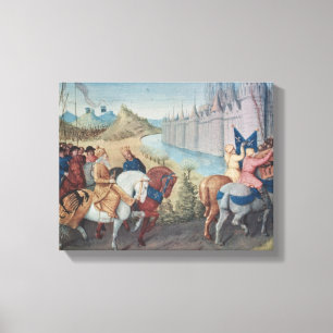 Entry of Louis VII King of France and Conrad Canvas Print