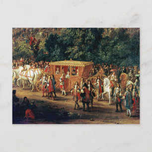 Entry of Louis XIV and Maria Theresa into Postcard