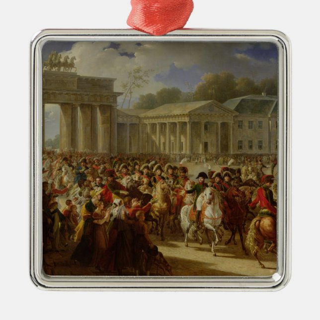 Entry of Napoleon I  into Berlin Metal Tree Decoration (Front)