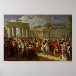 Entry of Napoleon I into Berlin Poster