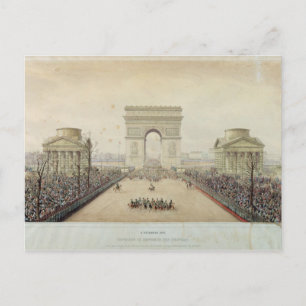 Entry of Napoleon III into Paris Postcard