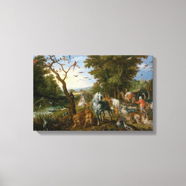 Entry of the Animals into Noah's Ark (Brueghel) Canvas Print (Front)