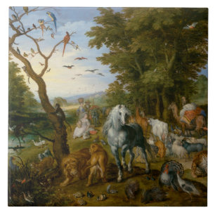 Entry of the Animals into Noah's Ark (Brueghel) Tile