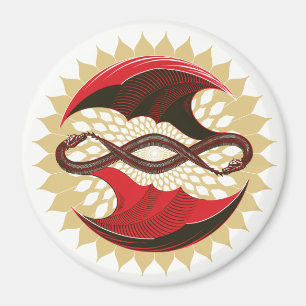 Entwined Dragons Magnet