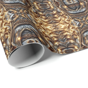 Entwined Gold Wrapping Paper