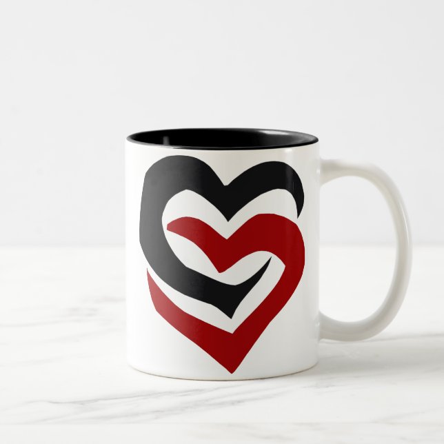 Entwined Hearts mug (Right)