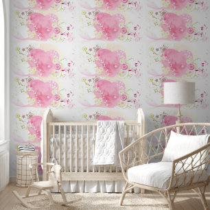 Entwined Hearts - Pink Wallpaper
