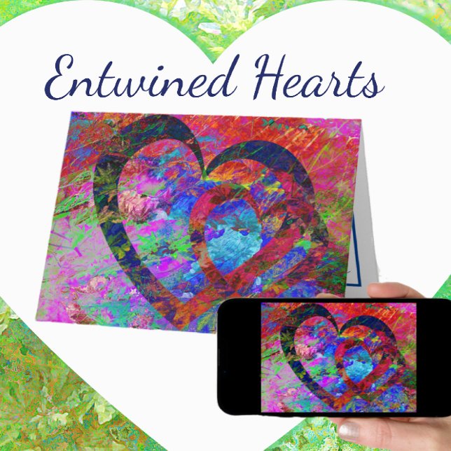 Entwined Hearts Wedding or Engagement Card (Creator Uploaded)
