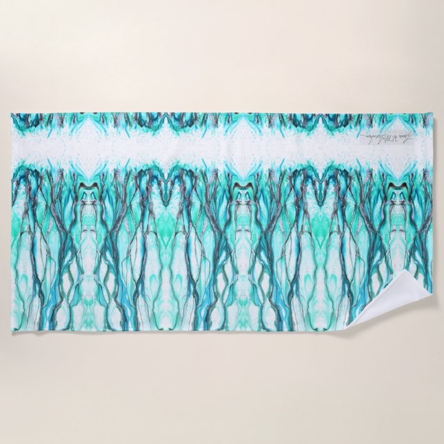 "Entwined in the Line" Beach Towel (Front)