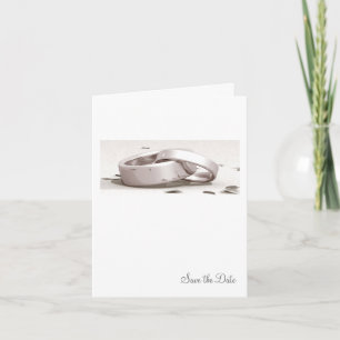 Entwined Rings BLK - Save the Date Card