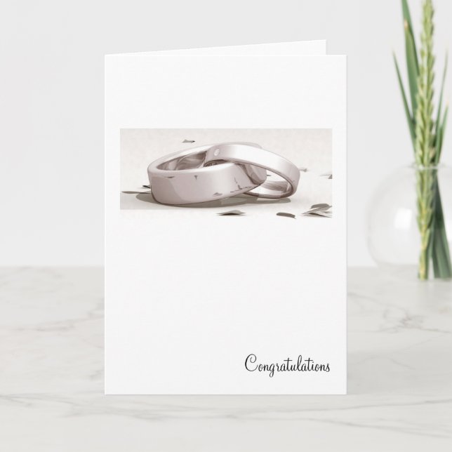 Entwined Rings - Congratulations cards (Front)