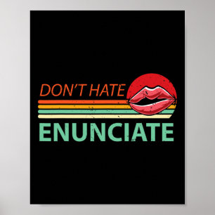 Enunciate Fun ASL Sign Language Lip Reading Deaf A
