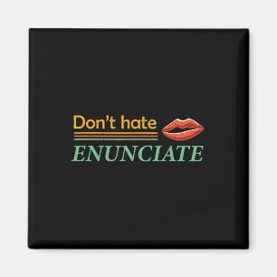 Enunciate Fun ASL Sign Language Lip Reading Deaf A Magnet