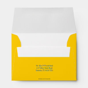 Envelope A6 Mellow Yellow Return Address