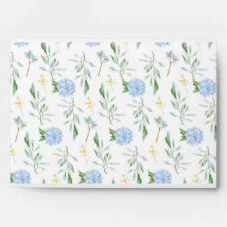Envelope Blue Floral Collection