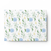 Envelope Blue Floral Collection 4 x 6