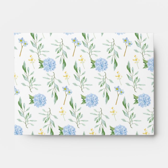 Envelope Blue Floral Collection 4 x 6 (Front)