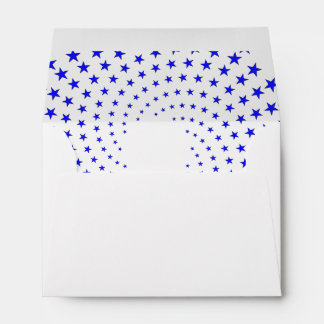 Envelope - Blue Star Swirls