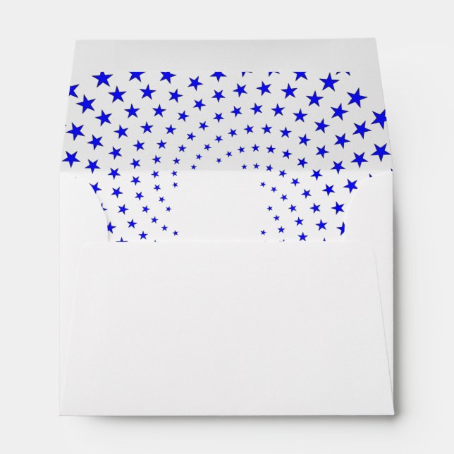Envelope - Blue Star Swirls (Back (Bottom))