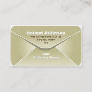envelope business card