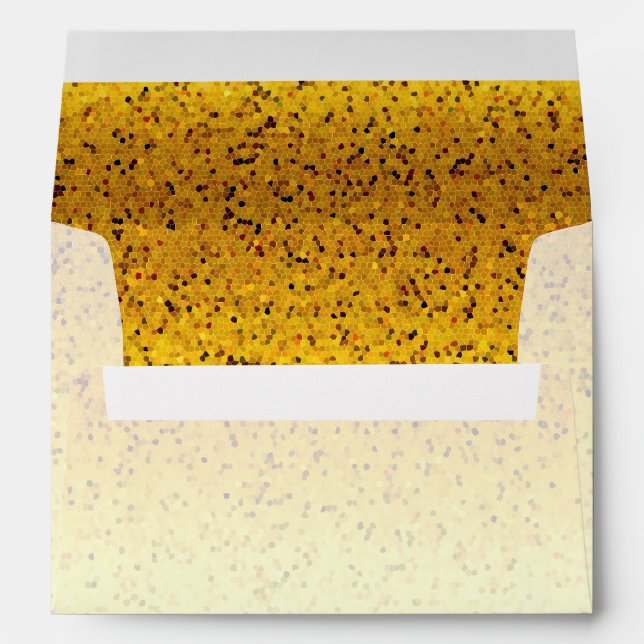 Envelope Glitter Graphic Gold (Back (Bottom))