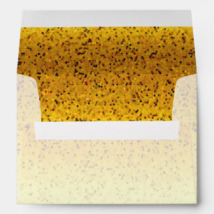 Envelope Glitter Graphic Gold