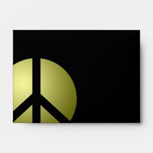 Envelope Golden Peace Black Elegance