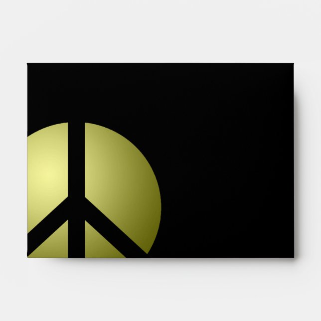 Envelope Golden Peace Black Elegance (Front)