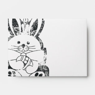 Envelope Grunge Easter Bunny Rabbit Customisable