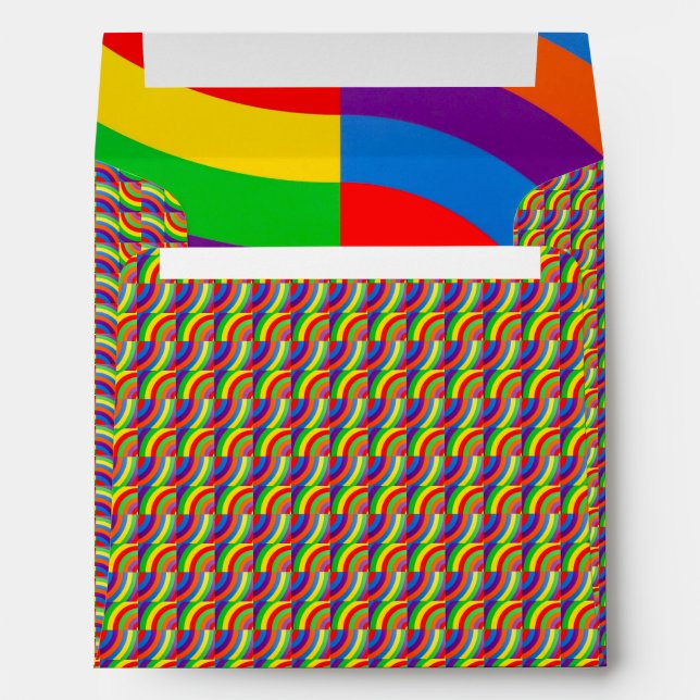 Envelope LOLIPOPS RAINBOWS MOSAICS AND ART (Back (Bottom))