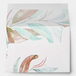 ENVELOPE    Pastel Watercolor Wispy Foliage