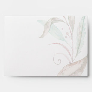 ENVELOPE    Pastel Watercolor Wispy Foliage