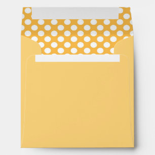 Envelope "Polka Dots Orange Square"