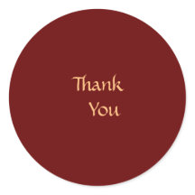 Envelope Seal - Red Thank You