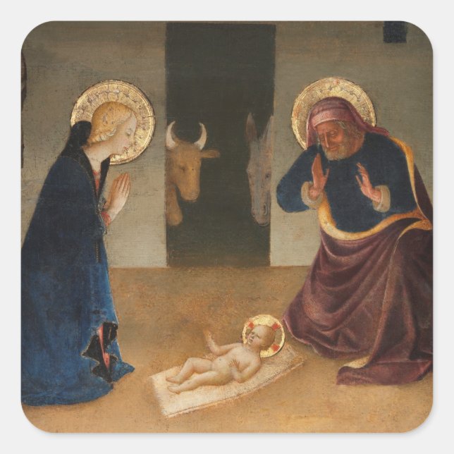 ENVELOPE SEAL : THE NATIVITY : ZANOBI STROZZI 1468 (Front)